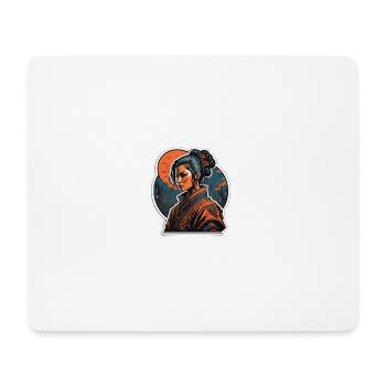 Woman with kimono - Mouse Pad (horizontal) - white - Front