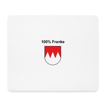 100% Franke - Mousepad (Querformat) - Weiß - Vorne