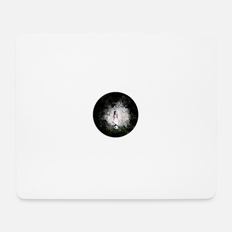 Perdu - Tapis de souris (format paysage) - blanc