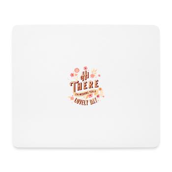 Lovely Day Floral - Mouse Pad (horizontal) - white - Front