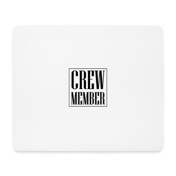 Crew Member - Mouse Pad (horizontal) - white - Front