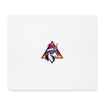 Unicorn Christmas Cool - Mouse Pad (horizontal) - white - Front
