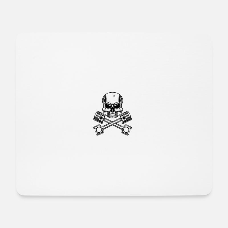 cavalier - Tapis de souris (format paysage) - blanc