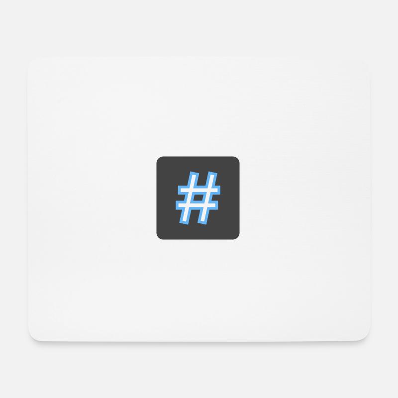 Hashtag - Mouse Pad (horizontal) - white