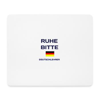 Cadeau pour prof d'allemand - Tapis de souris (format paysage) - blanc - Devant