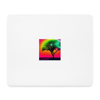 Lebensbaum - Mousepad (Querformat) - Weiß - Vorne
