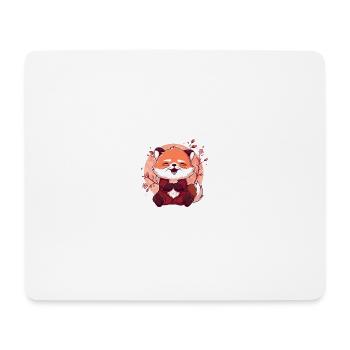 Petit panda - Tapis de souris (format paysage) - blanc - Devant