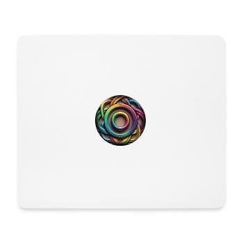 Regenbogen Farben Elemente Knoten - Mousepad (Querformat) - Weiß - Vorne