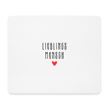 Personne préférée - Tapis de souris (format paysage) - blanc - Devant