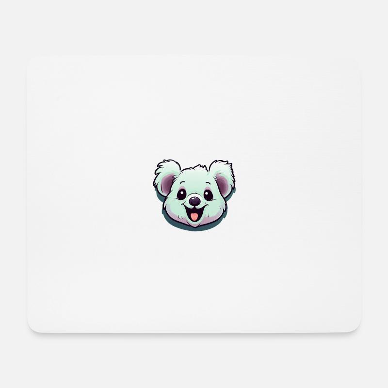 Lachender Koala - Mousepad (Querformat) - Weiß