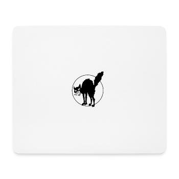 Chat anarchique - Tapis de souris (format paysage) - blanc - Devant