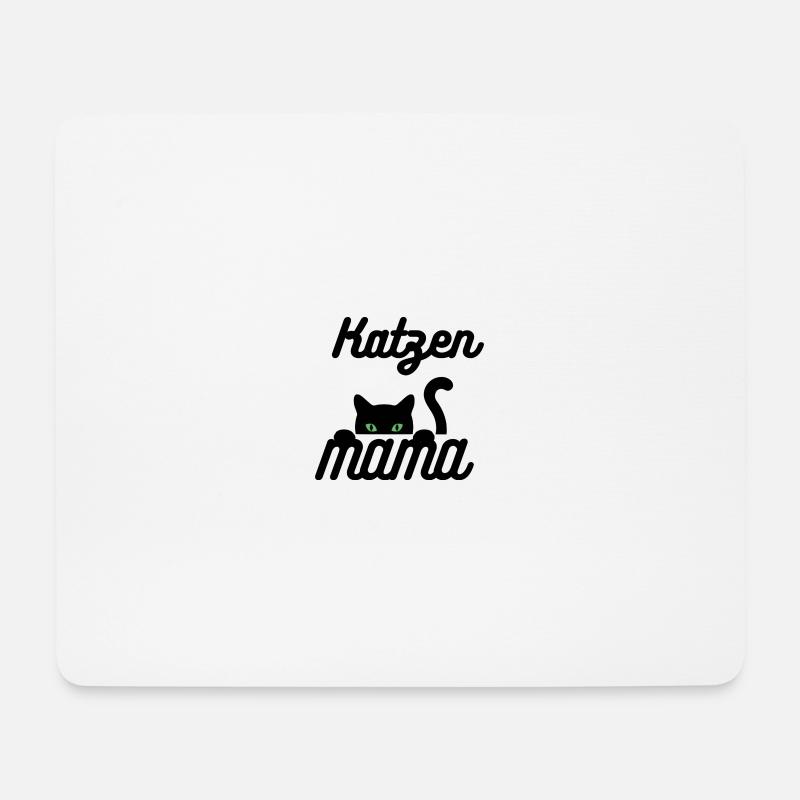Katzen Mama - Mousepad (Querformat) - Weiß