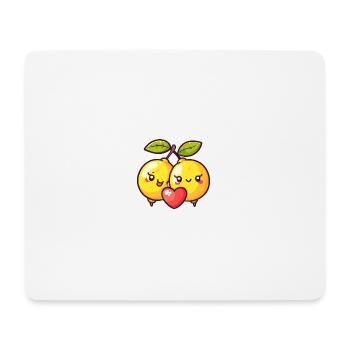 Lemon Couple Love Heart Funny - Mouse Pad (horizontal) - white - Front
