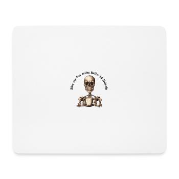 Squelette dans le Style d’Art mural, cadeau pour les amis - Tapis de souris (format paysage) - blanc - Devant