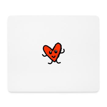 HERZ. VIELEN DANK. GELIEBTE. MEISTER. DANKE HERRIN. - Mousepad (Querformat) - Weiß - Vorne