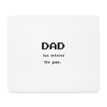 Gaming DAD to be - Black print - Mouse Pad (horizontal) - white - Front