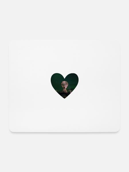 North Cape Heart - Mouse Pad (horizontal) - white