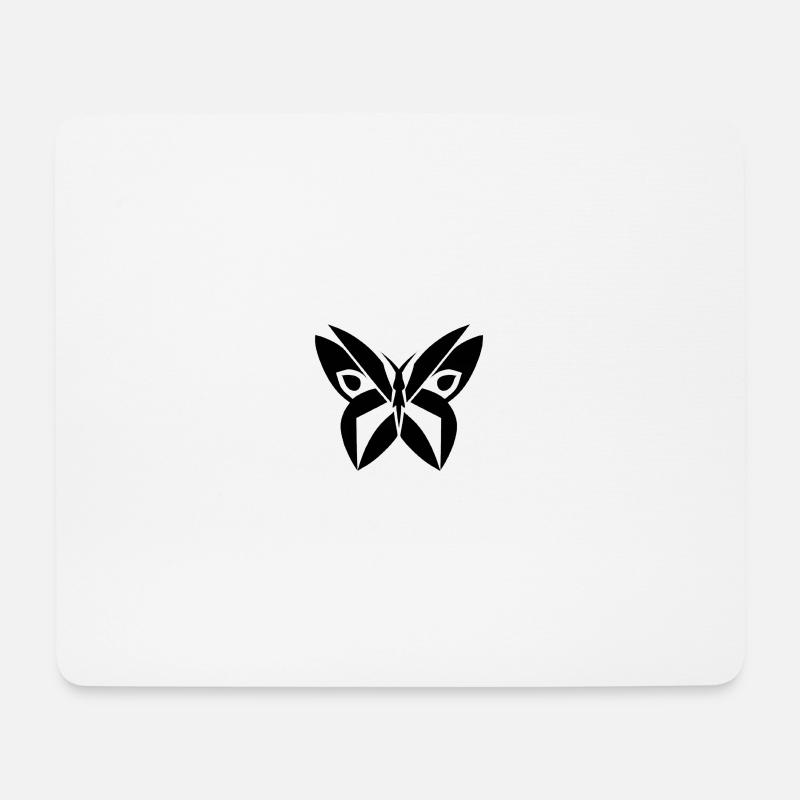 butterfly - Mousepad (Querformat) - Weiß