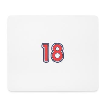 18. 18 YEARS OLD - Mouse Pad (horizontal) - white - Front