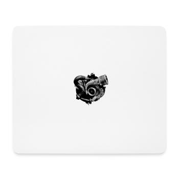 TurboHerz - Mousepad (Querformat) - Weiß - Vorne