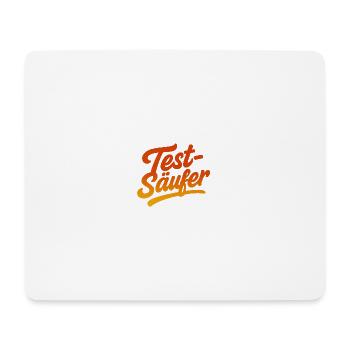 TestSaeufer - Mousepad (Querformat) - Weiß - Vorne