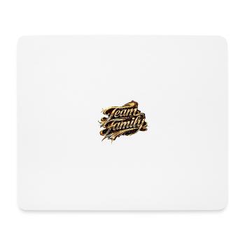 Team Family Gold Script - Mousepad (Querformat) - Weiß - Vorne