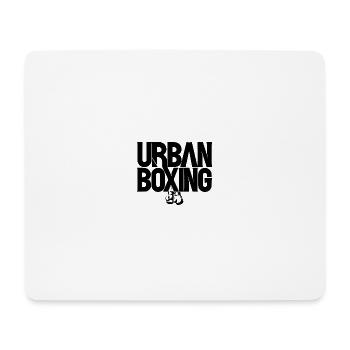 Boxe - Tapis de souris (format paysage) - blanc - Devant