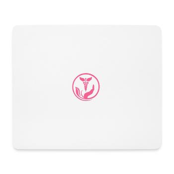 Benevolent Hand and Pink Caduceus - Mouse Pad (horizontal) - white - Front