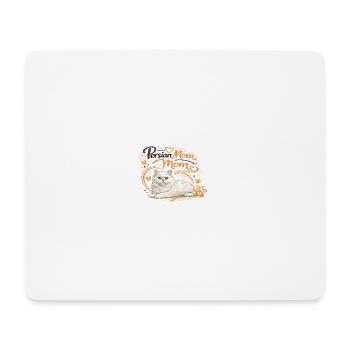 Cœur de maman perse de chat - Tapis de souris (format paysage) - blanc - Devant