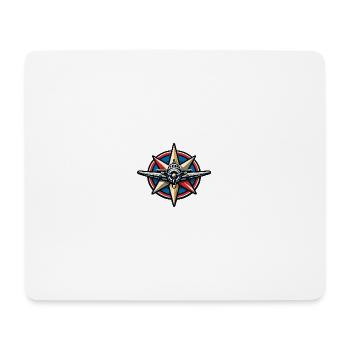 Nordstern Flugzeug Kompass - Mousepad (Querformat) - Weiß - Vorne