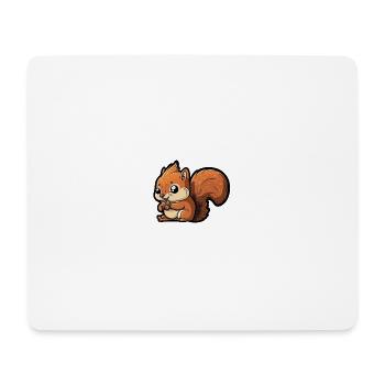 cute squirrel - Mouse Pad (horizontal) - white - Front