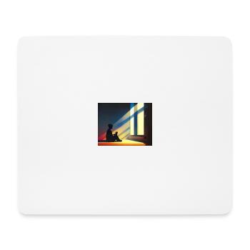 Lofi - Dude - Mousepad (Querformat) - Weiß - Vorne