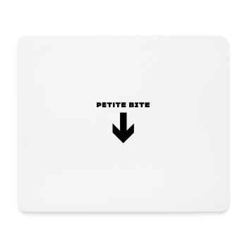 Petite bite - Tapis de souris (format paysage) - blanc - Devant