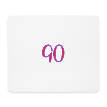 90. 90 YEARS. 90TH ANNIVERSARY. 90TH ANNIVERSARY. - Mouse Pad (horizontal) - white - Front