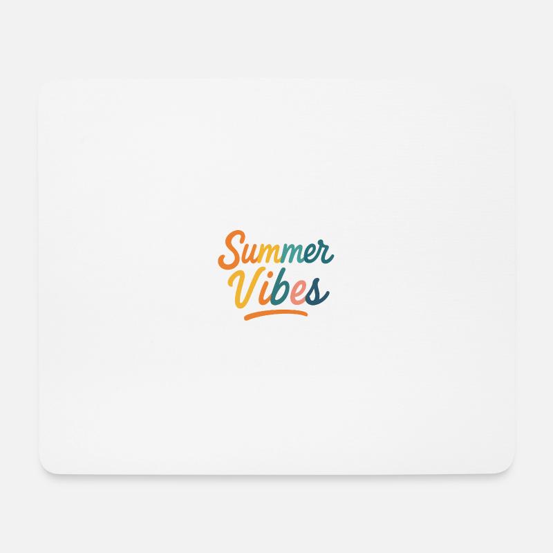 Sommerliche Vibes - Mousepad (Querformat) - Weiß