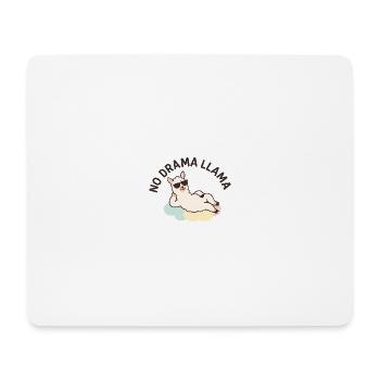 Lässige Llama-Illustration mit Sonnenbrille Spruch - Mousepad (Querformat) - Weiß - Vorne