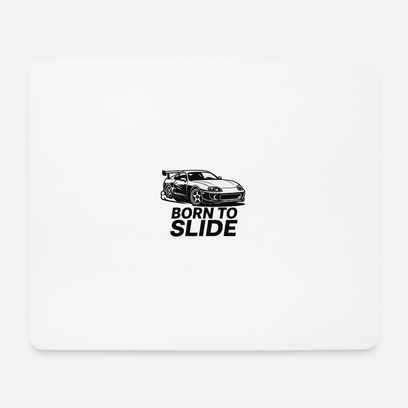 Born to Slide - Mouse Pad (horizontal) - white