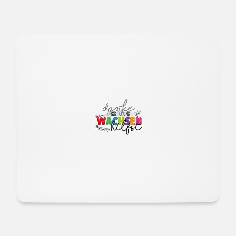 Danke fürs Wachsen - Mousepad (Querformat) - Weiß