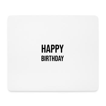 Bon anniversaire - Tapis de souris (format paysage) - blanc - Devant