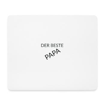 Der beste Papa - Mousepad (Querformat) - Weiß - Vorne