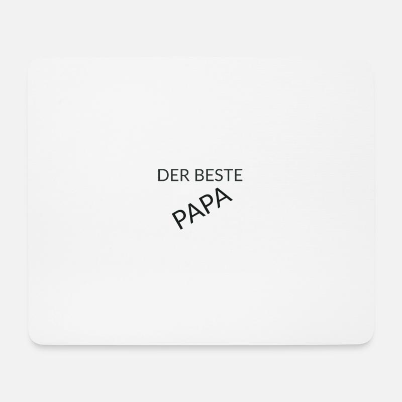 Der beste Papa - Mousepad (Querformat) - Weiß