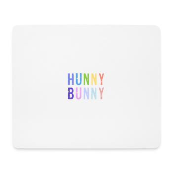 Lapin au miel - Tapis de souris (format paysage) - blanc - Devant
