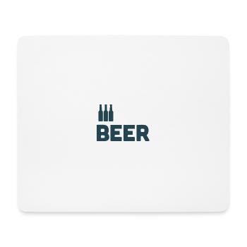 Amateurs de bière - Tapis de souris (format paysage) - blanc - Devant