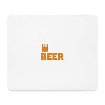 Amateurs de bière - Tapis de souris (format paysage) - blanc - Devant