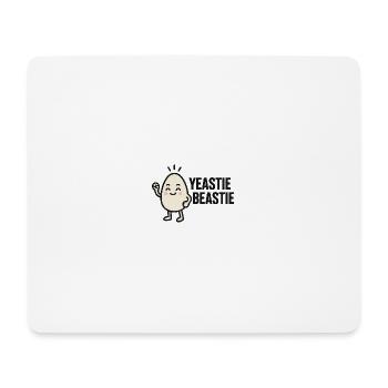 Yeastie Beastie Motiv Shirt - Mousepad (Querformat) - Weiß - Vorne