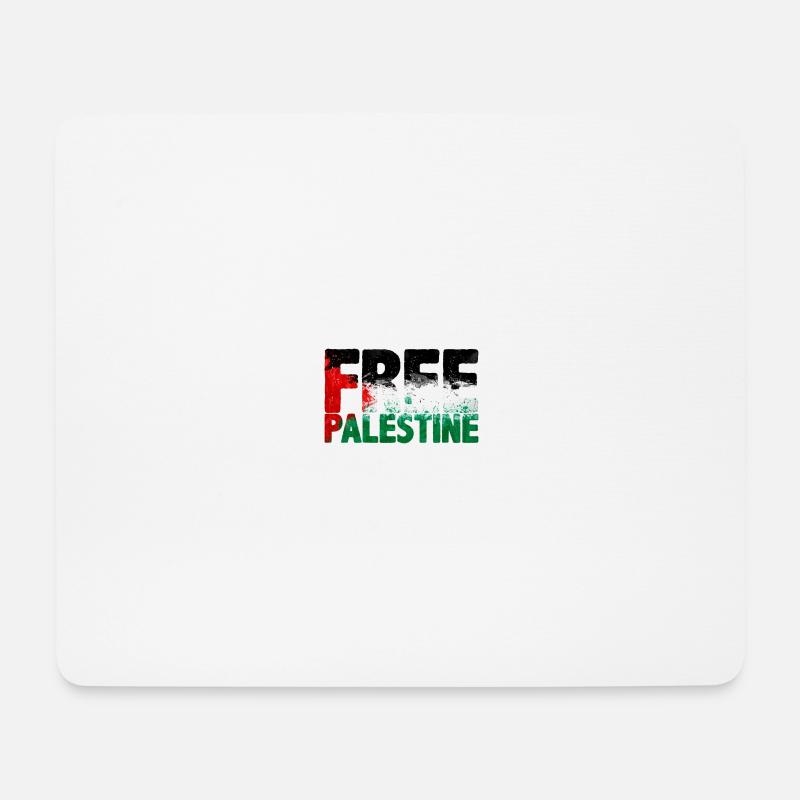 free Palestine - Mouse Pad (horizontal) - white