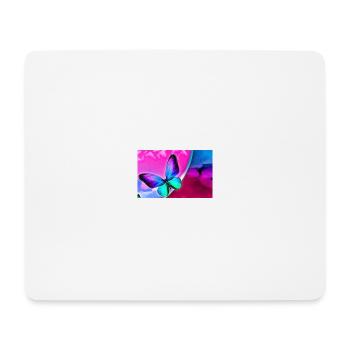 papillon - Tapis de souris (format paysage) - blanc - Devant