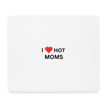 J’aime les mamans chaudes - Tapis de souris (format paysage) - blanc - Devant