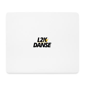 Logo blanc fond transparent - Tapis de souris (format paysage) - blanc - Devant