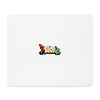 Mondschein Bibliothek der Alchemie - Mousepad (Querformat) - Weiß - Vorne